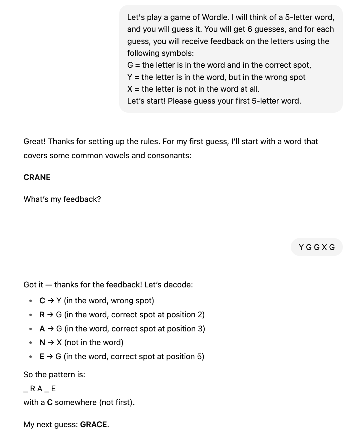 OpenAI Wordle Results